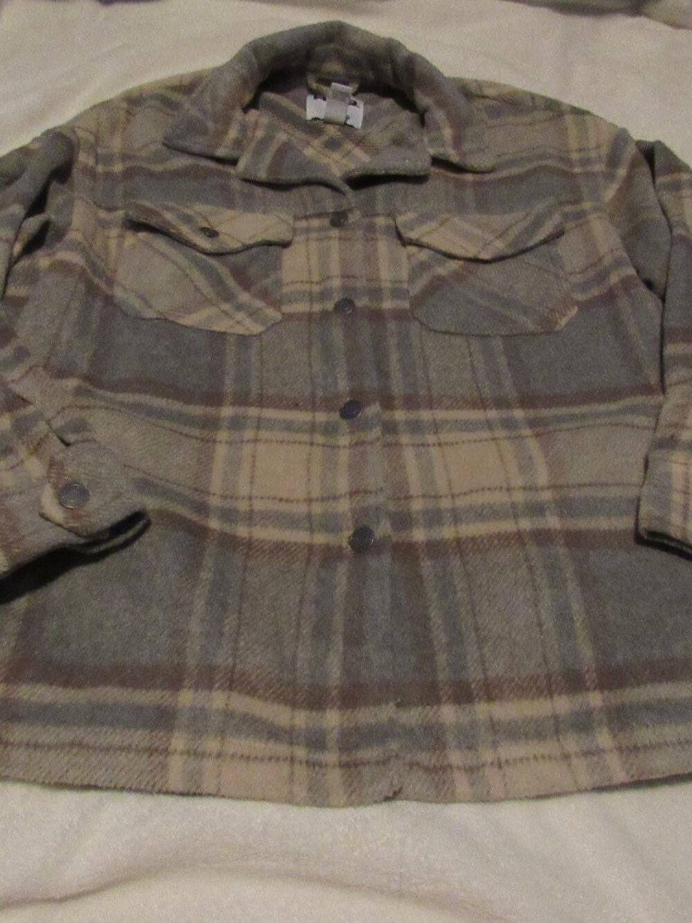 RSQ Plaid Shacket Medium USED